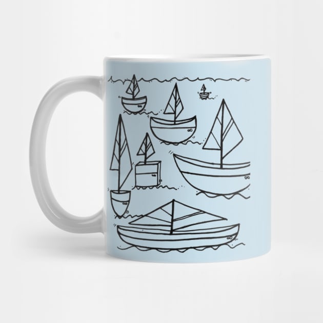 Describing Sailboats Doodle by 1Redbublppasswo